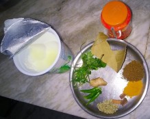 Ingredients of Mutton Curry Sunshine