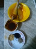 Ingredients for Tangra Jhol / Tangra Fish Curry