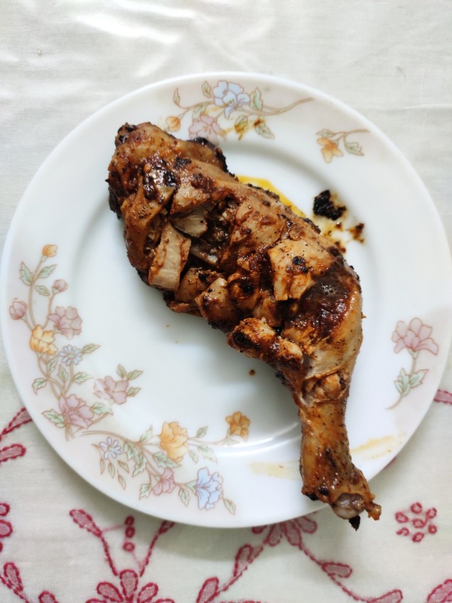 Pan Fried Piri Piri Chicken Leg